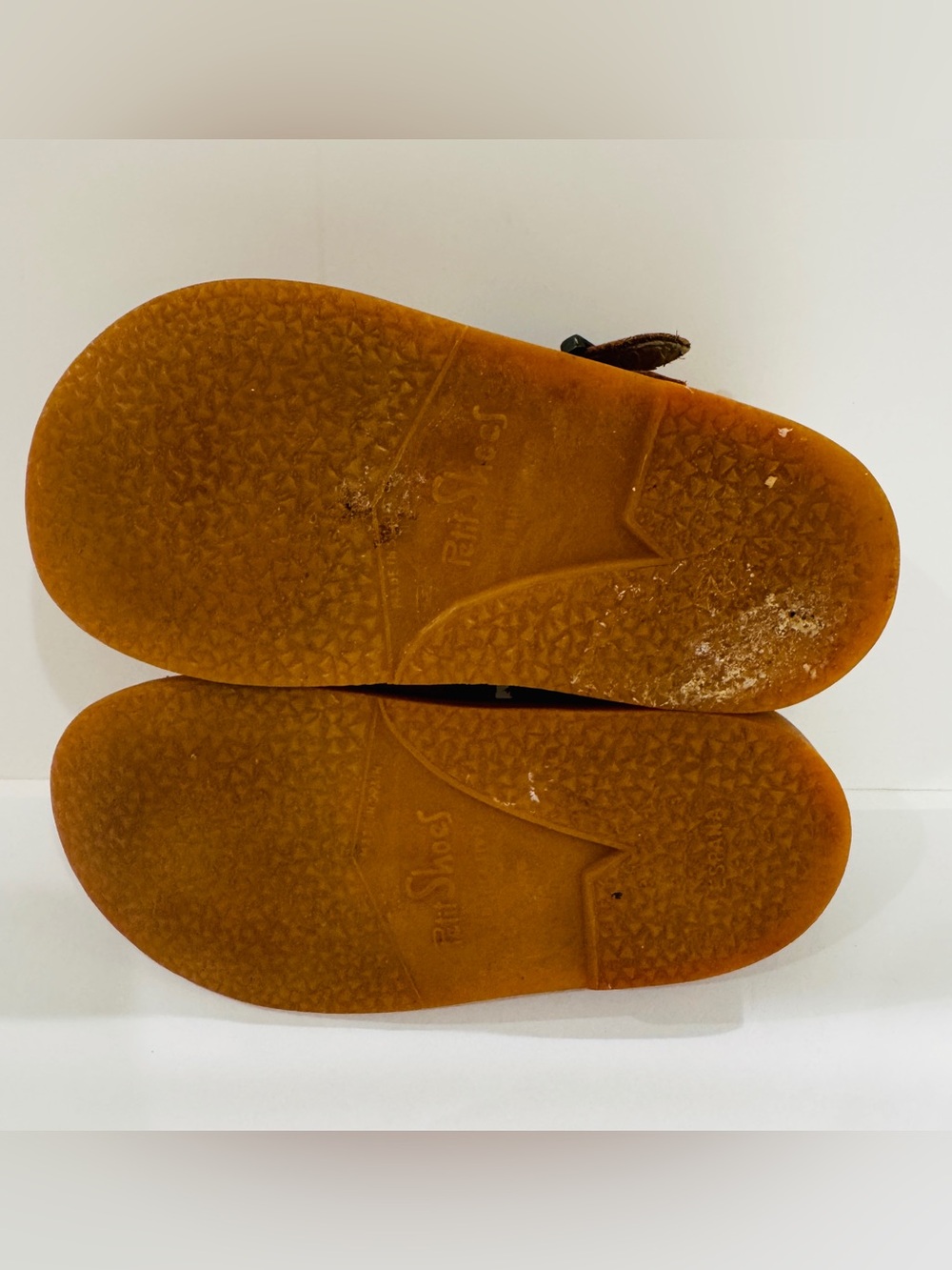 Petit Shoes Vintage Toddler Boys Leather Huarache Sandals Spain Size 25 / US 8.5 - Picture 5 of 6